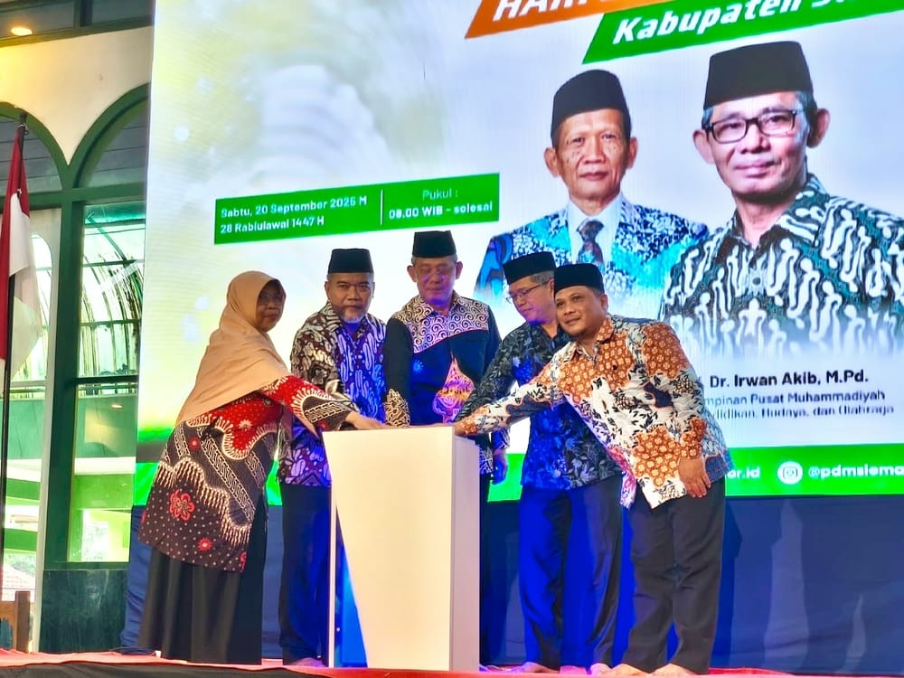 Pengajian Hari Bermuhammadiyah Kabupaten Sleman di Masjid Agung Wahidin Soedirohoesoedo Tridadi, Kabupaten Sleman. Foto: Cris