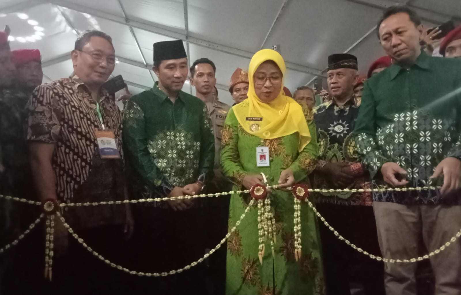 Seremoni pembukaan Expo dan Bazar Jambore Nasional Jamaah Tani Muhammadiyah 1 di Pendopo Kabupaten Kebumen (19/8).