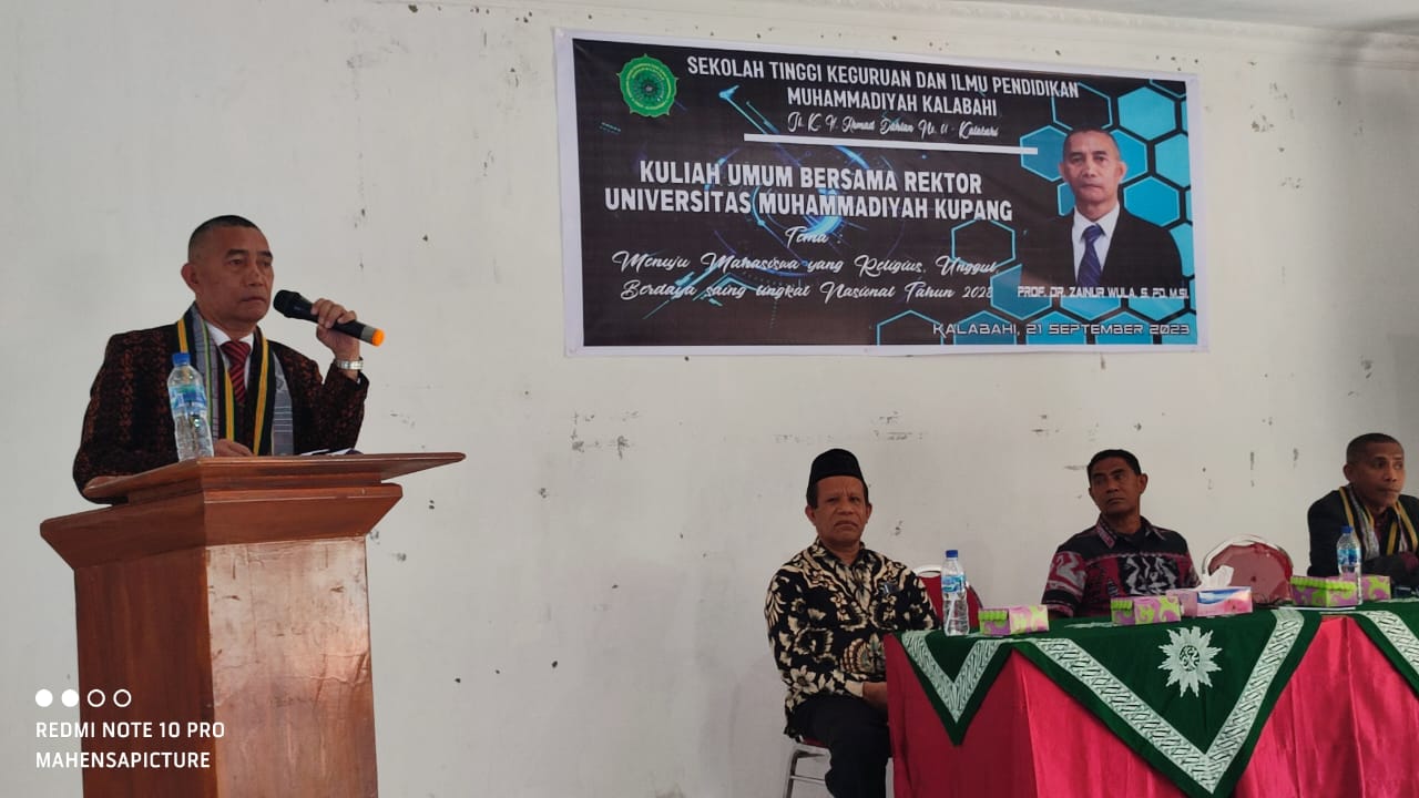 Kuliah Umum Rektor Universitas Muhammadiyah Kupang di STKIP Muhammadiyah Kalibahi