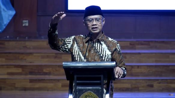 Ketua Umum PP Muhammadiyah Haedar Nashir dalam Unpad Bersykur, Ahad (10/9)